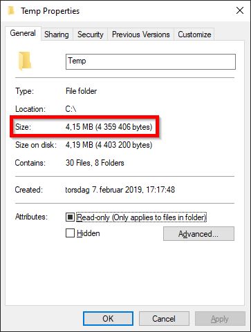windows explorer folder size windows explorer folder size