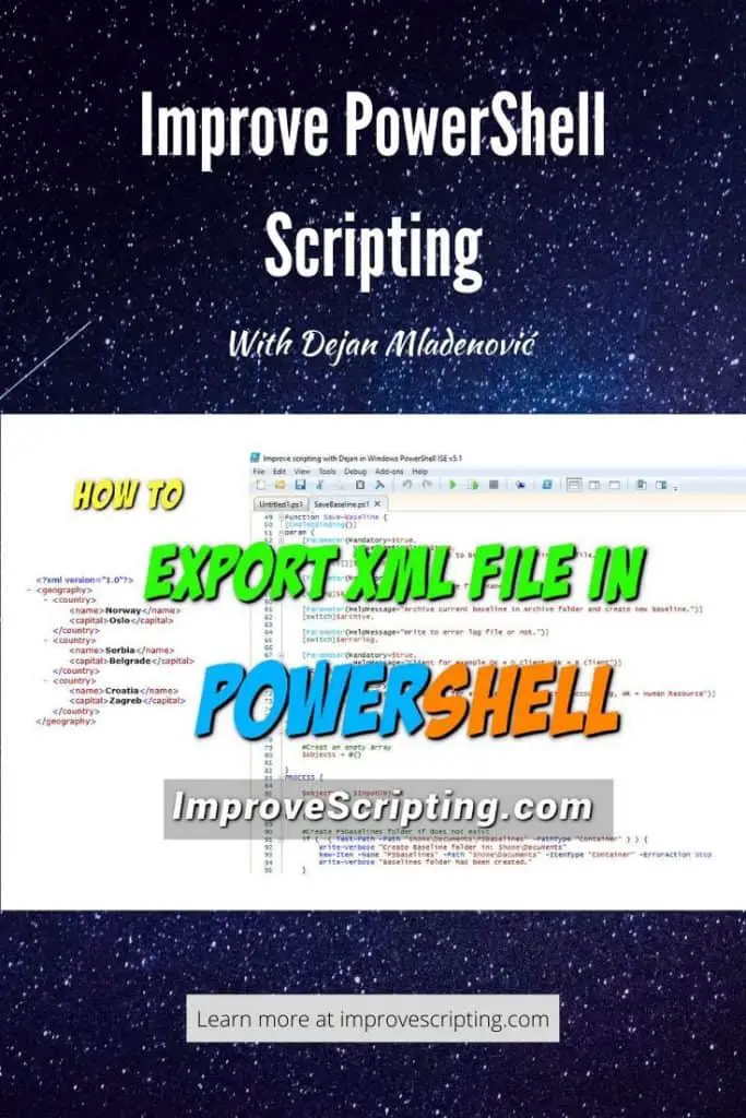How To Export XML File In PowerShell